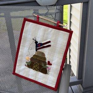 "Bee Kind" quilted wall art