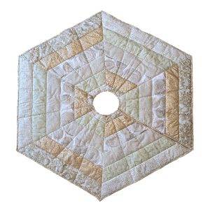 "Golden Christmastime" Christmas Tree Skirt