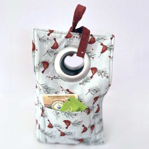 Cardinal themed coffee mug tote bag