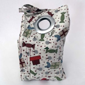 Christmas themed coffee mug tote bag