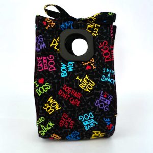 Dog themed coffee mug tote bag