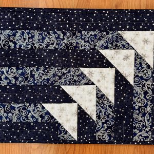 "Winter Blues" Placemats 20 x 14 various shades of blue and white fabric